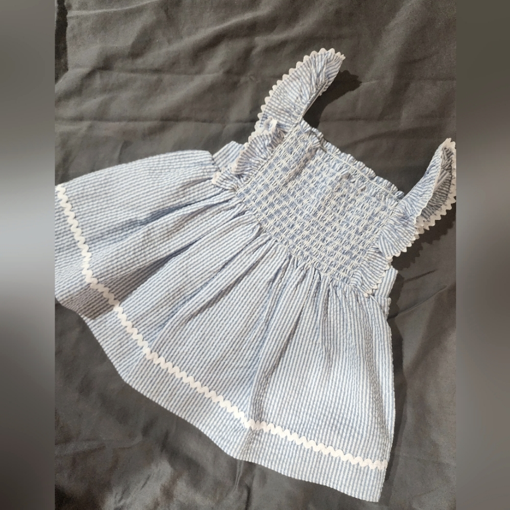 INFANT Seersucker Dress with Bloomers 6/9 months, Starting Out from Dillards
